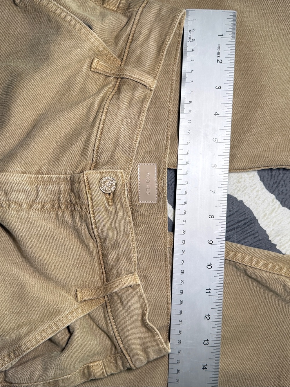 Mother Tan Carpenter jeans